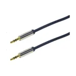 LogiLink CA10050 3,5 mm TRS ki&scaron;tukas &ndash; 3,5 mm TRS ki&scaron;tukas stereo garso laidas, metaliniai lizdai, mėlynas, 0,5 m