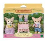 Sylvanian Families Dykumų lapės &scaron;eimyna &ndash; 4 figūrėlių rinkinys (tėtis Ronaldas, mama &Scaron;eron, dukra Alė, kūdikis Kaja)