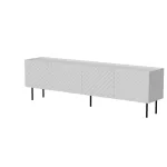 TV spintelė cama meble LUCCA 4D, 2000&times;400&times;590 mm, balta, medžio drožlių plok&scaron;tės vir&scaron;us