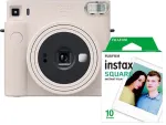 Fujifilm Instax Square SQ1 momentinis fotoaparatas su plėvele, kreidos balta (70100148677)