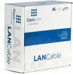 DSIT Danicom CAT5e UTP 100 m lauko kabelis, vientisa gysla, PE (Fca), juodas, AWG23
