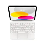 Apple Magic Keyboard Folio plan&scaron;etei iPad (10 kartos), voki&scaron;kas klavi&scaron;ų i&scaron;dėstymas, baltos spalvos