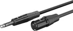 Wentronic Goobay XLR į 6,35 mm Jack garso kabelis, 2 m, juodas, 80050