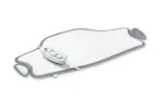 Sanitas SHK 55 Easyfix daugiafunkcė elektrinė &scaron;ildymo pagalvėlė, veliūras, 3 temperatūros lygiai, 59 x 30 cm, balta/pilka