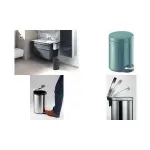DURABLE metalinis pedalų &scaron;iuk&scaron;lių kibiras apvalus 5 L sidabrinis 341058