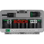 Bosch Powertools PRO 1/2 colio 7 dalių smūginių lizdų rinkinys, juodos spalvos