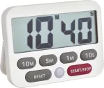 TFA Dostmann skaitmeninis laikmatis ir chronometras, baltas 38.2038.02