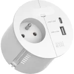Bachmann LOOP IN CHARGE 1xUTE 1xUSB A/C 22W 1xKBD 0.2m balta (938.304)