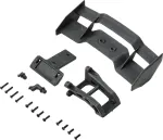 Reely 1:10 galinis spoileris ir tvirtinimo rinkinys, juodas (RE-7133427)