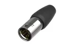 Neutrik NC5MX1-TOP 5 kontaktų XLR ki&scaron;tukas, juodas, IP65