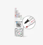Ozobot plaunamieji žymekliai spalvoti robotams (30002MRK)