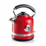 Ariete 2854 Moderna elektrinis virdulys, 2000 W, 1,7 l talpa, 360&deg; belaidis, automatinis i&scaron;sijungimas, i&scaron;imamas filtras, vandens lygio indikatorius, termometras, raudonas