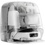 Robotinis dulkių siurblys ir &scaron;lapias valymas DJI ROMO P (vandens talpos versija) Pilka/Balta, 0,26 L dulkėms, 4 L &scaron;varaus / 3,2 L ne&scaron;varaus vandens, 5000 mAh baterija
