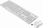 Logitech MK295 tyli belaidė klaviatūros ir pelės kombinacija, RF belaidis, QWERTY US International, balta