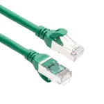 ACT FC2751 jungiamasis kabelis S/FTP CAT6A, itin lankstus, TPE, 1,5 m, žalias