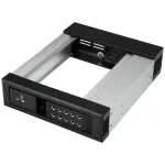 StarTech.com 5.25 į 3.5 kietojo disko kar&scaron;to keitimo lizdas &ndash; 3,5 colio SATA/SAS diskams &ndash; be dėklo &ndash; aliuminis