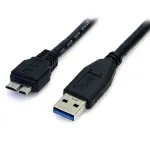 StarTech.com 0,5 m juodas SuperSpeed USB 3.0 laidas A &ndash; Micro B (vyri&scaron;kas-vyri&scaron;kas)