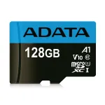 &bdquo;ADATA&ldquo; microSDXC 128 GB UHS-I Class 10 atminties kortelė &ndash; 85 MB/s skaitymas, 25 MB/s ra&scaron;ymas, vandeniui atspari, su SD adapteriu
