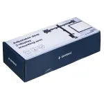 Monitor laikiklis Gembird MA-D2-01 dviem ekranams iki 32 colių, VESA 75x75&ndash;100x100, spaustuvas, 18 kg, juodas