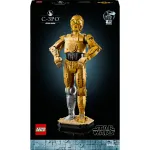 LEGO žvaigždžių karų statoma figūra C-3PO modelis 75398 &mdash; 1138 dalių, 380 mm eksponuojamas kolekcinis modelis