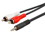 Microconnect AUDLC10G garso laidas 10 m 3,5 mm 2 x RCA juodas