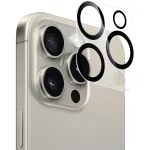 NEVOGLASS 3D Kameraschutzglas (permatoma/juoda, iPhone 17 Pro)