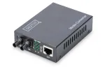 DIGITUS DN-82110-1 gigabitinis terpių keitiklis, daugiamodis 10/100/1000Base-T į 1000Base-SX, RJ45 į ST, 850 nm, iki 0,5 km