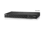 ATEN PE8208G eco PDU, perjungiama ir kiekvienam lizdui matuojanti, 8 lizdai (7x C13, 1x C19), 16 A, 1U