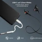 Adapterinis kabelis helos USB 3.1 Type-C į 3,5 mm, modelis 288381, sidabrinis