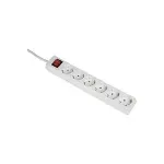Hama 00030533 apsauginis nuo vir&scaron;įtampių lizdų blokas, 6 lizdai, 230 V, 3 m, baltas