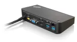 Lenovo 40A40090DK dokavimo stotelė / prievadų kartotuvas, laidinis, USB 3.2 Gen 1 (3.1 Gen 1) Type-A, juoda