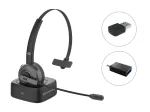 Conceptronic POLONA Belaidė Bluetooth ausinė su įkrovimo stotele ir Bluetooth USB garso adapteriu