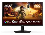 Monitorius AOC G4 Q27G41ZDF 67,3 cm (26,5 colio) 2560 x 1440 pikselių Quad HD QD-OLED juodas, raudonas