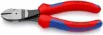 KNIPEX 74 02 160 SB didelio sverto įstrižinės replės, 160 mm, daugiakomponentės rankenos