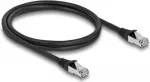 DeLOCK RJ45 Cat.6A tinklo kabelis 1 m juodas