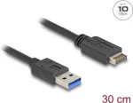 DeLOCK USB laidas 10 Gbps Type-E Key A 20 kontaktų (vyri&scaron;kas) į Type-A (vyri&scaron;kas) 30 cm