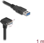 DeLOCK USB A - Micro-USB B laidas su varžtais 1 m juodas 5 Gbit/s