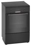 Bosch Serie 4 HLN39A060U laisvai pastatoma viryklė su indukcine kaitviete, juoda