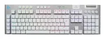 Logitech G G915 X LIGHTSPEED 920-012688 belaidė mechaninė klaviatūra žaidėjams, pilnaverčio dydžio, LIGHTSYNC RGB, Bluetooth/2,4 GHz/USB-C, balta