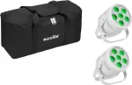 LED Par &scaron;viestuvas EUROLITE Silent Par 6 QCL Floor 2x su mink&scaron;tu krep&scaron;iu