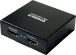 SpeaKa Professional SP-HDS-220 1+2 prievadų HDMI skirstytuvas Ultra HD 3840 &times; 2160 pikseliai juodas (SP-9006064)