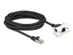 DeLOCK tinklo ilginimo kabelis 5 m Cat.6A S/FTP RJ45 juodas