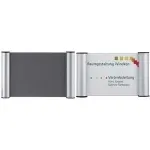 Durų ženklo segtuvas Franken BS0606 148&times;148 mm įdėklams, sieninis stendas