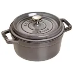 Staub Cocotte 20 cm Pilka Ketaus keptuvė