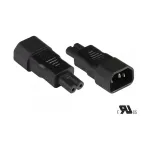 GoodConnections C14 > C7 (ST-BU) IEC prietaiso maitinimo adapteris juodas