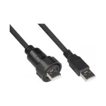Good Connections Industrial Plug S4 USB 2.0 kabelis, USB-A į USB-A, 1 m (IC04-U201)