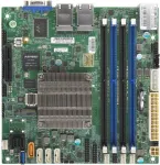 Motininė plok&scaron;tė SUPERMICRO A2SDi-4C-HLN4F &ndash; Mini-ITX &ndash; Intel Atom C3558 &ndash; USB 3.0 &ndash; 4 x Gigabit LAN &ndash; Integruota grafika &ndash; BULK