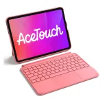 Klaviatūros dėklas su jutikline dalimi Inateck KB04122, skirtas iPad 11 inch/Air, QWERTZ, raudonas
