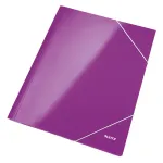 Leitz 3-Atvartinis Aplankas WOW Card/POB A4, violetinis, polipropilenas, 250 lapų