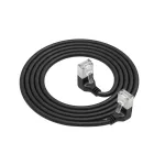 Tinklo kabelis ACT DA5901 Cat6a U/FTP (STP) juodas 1 m RJ-45 į RJ-45